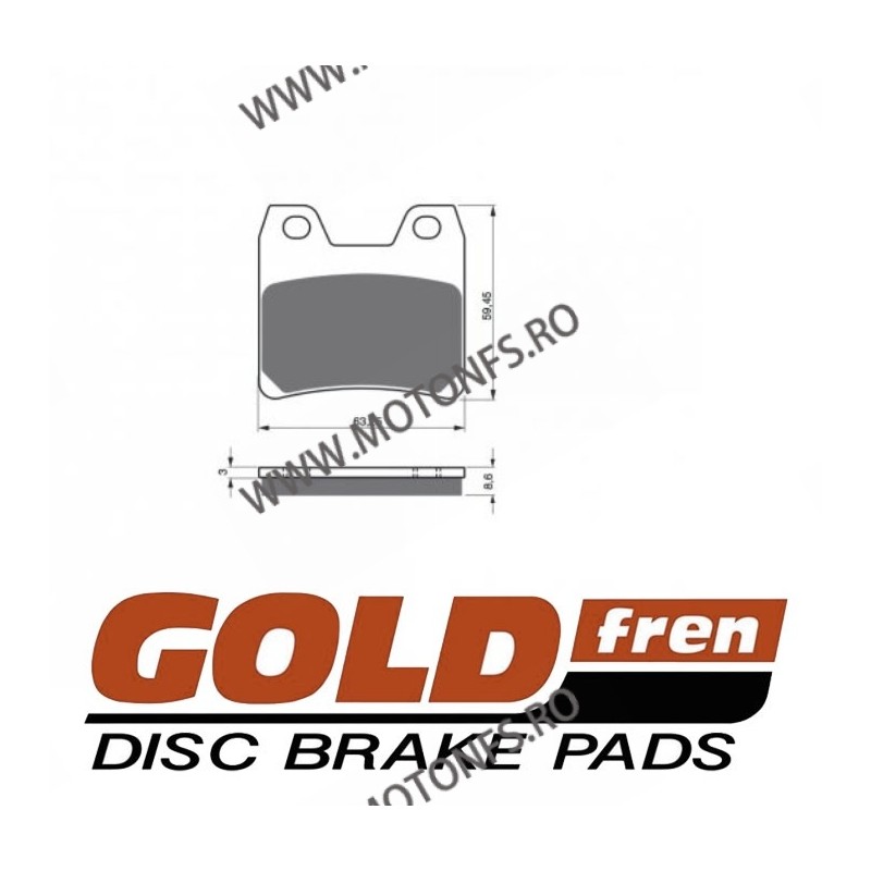 GOLDFREN Placute de frana spate 222 S3 797.S2.22 / 585-770 GOLDFREN Placute Frana GOLDFREN 118,00 lei 106,20 lei 99,16 lei 89...