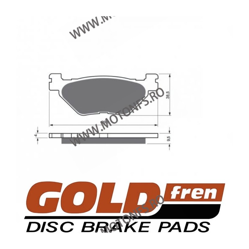 GOLDFREN Placute de frana 165 S33 STREET Spate 797.41.65 / 585-769 GOLDFREN Placute Frana GOLDFREN 144,00 lei 129,60 lei 121,...