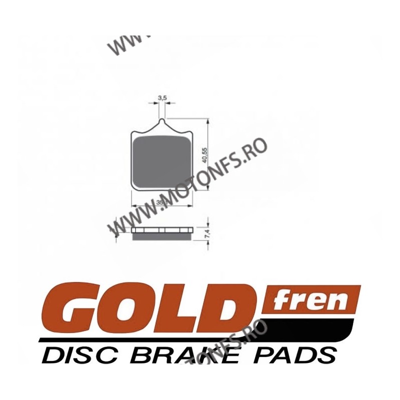 GOLDFREN Placute de frana fata 177 S3 (4 bucati in kit) 797.S1.77 / 575-762 GOLDFREN Placute Frana GOLDFREN 118,00 lei 106,20...