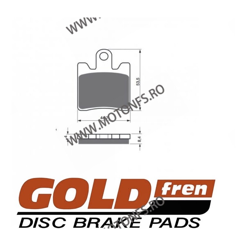 GOLDFREN Placute de frana fata 326 S3 (1 set 4 pcs) 797.S3.26  / 575-740 GOLDFREN Placute Frana GOLDFREN 118,00 lei 106,20 le...