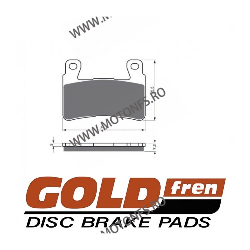 GOLDFREN Placute de frana fata 134 S33 STREET FRONT 797.41.34 / 575-734 EBC BRAKES Placute Frana EBC 144,00 lei 129,60 lei 12...