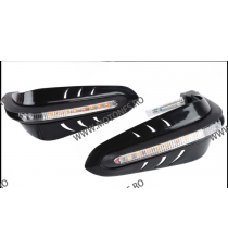 Set 2 Buc Handguards Brush Guard Protectie Pentru manete universale cu lumina LED pozitie galben , protectie maini QQU4R  Pro...