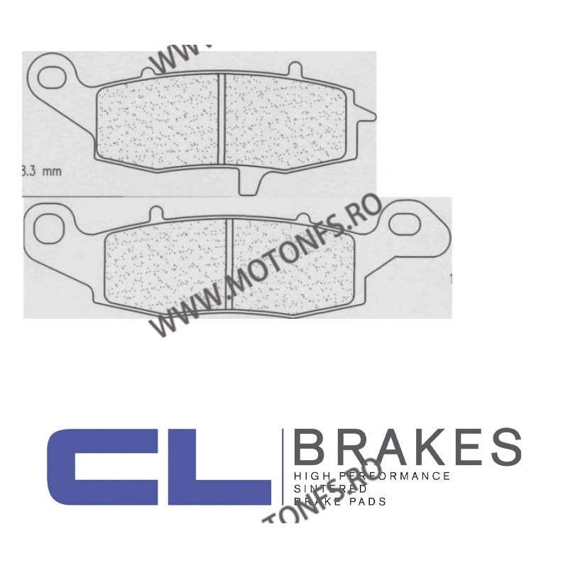 CL BRAKES Placute de frana fata (stanga) 2383 A3+ / 135,5x37,4x8,3 mm / 109,3x44,4x8,3 mm (W x H x T) 200.2383.A3 / 575-705 C...