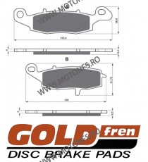 GOLDFREN Placute de frana fata (stanga) 104 S33 STREET FRONT 797.41.04  / 575-705 GOLDFREN Placute Frana GOLDFREN 144,00 lei ...