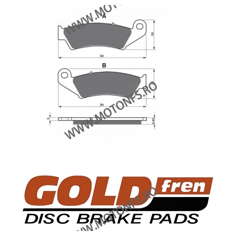 GOLDFREN Placute de frana fata 041 AD 797.A0.41 / 550-694 / 560-694-5 GOLDFREN Placute Frana GOLDFREN 99,00 lei 89,10 lei 83,...