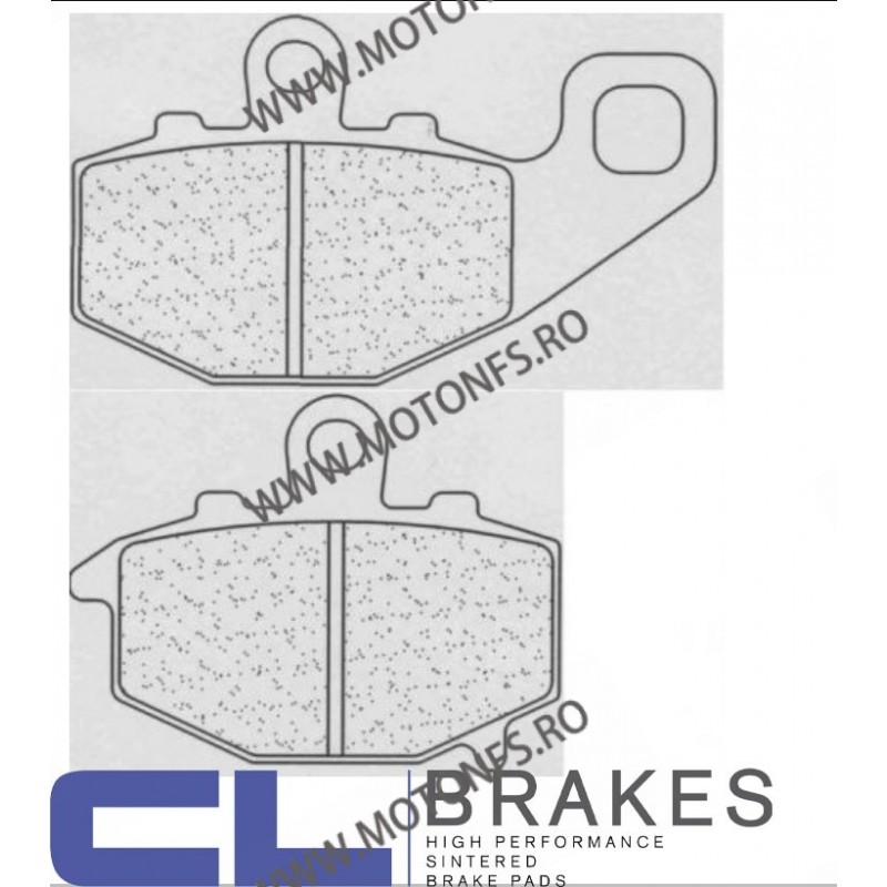 CL BRAKES Placute de frana spate 2381 RX3 / 68/89,2x51x9,7 mm (W x H x T) 200.2381.RX / 570-687 CL BRAKES Placute Frana CL BR...
