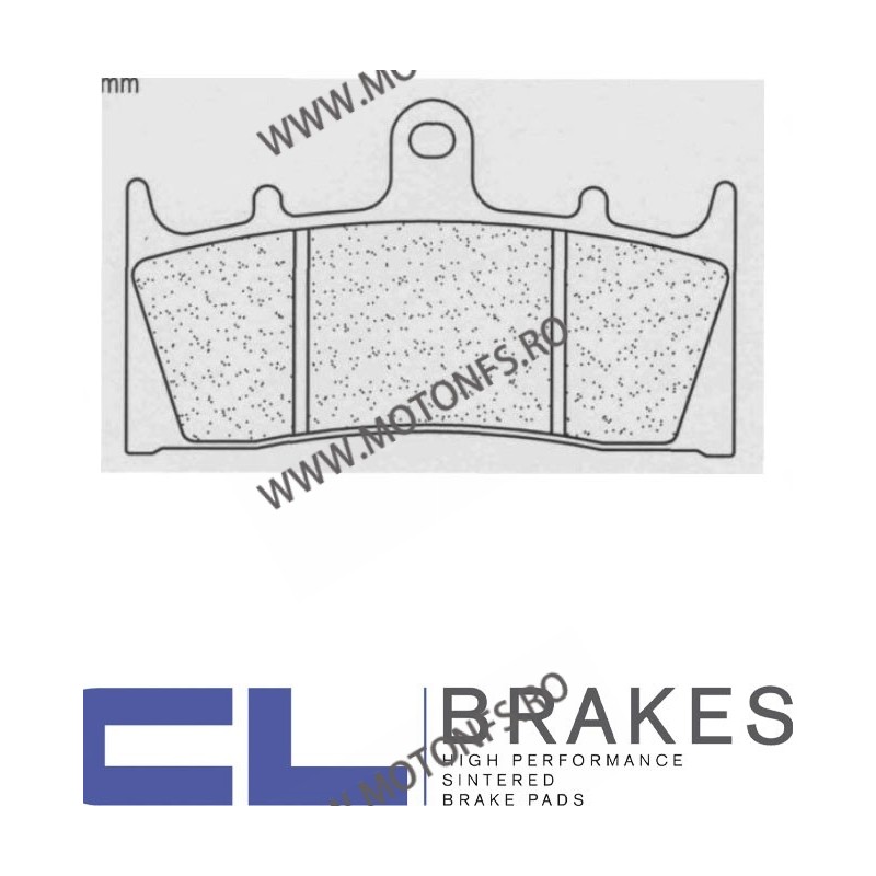 Placute de frana CL BRAKES 2255 XBK5 / 89,5x52,4x8 mm (W x H x T) 200.2255.SB / 575-686 CL BRAKES Placute Frana CL BRAKES 198...