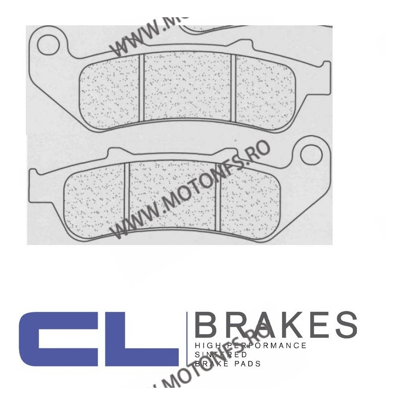 CL BRAKES Placute de frana fata 2257 A3+ / 125,4x45,8x8,5 mm (W x H x T) 200.2257.A3 / 575-685 CL BRAKES Placute Frana CL BRA...