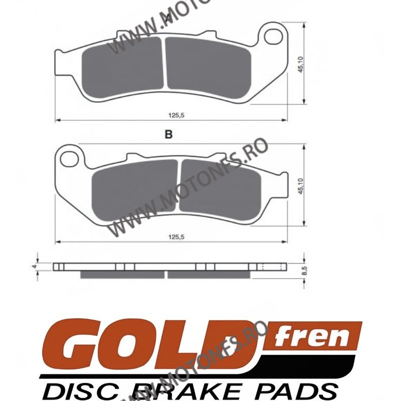 GOLDFREN Placute de frana fata 055 S3 797.S0.55 / 575-685 GOLDFREN Placute Frana GOLDFREN 118,00 lei 106,20 lei 99,16 lei 89,...