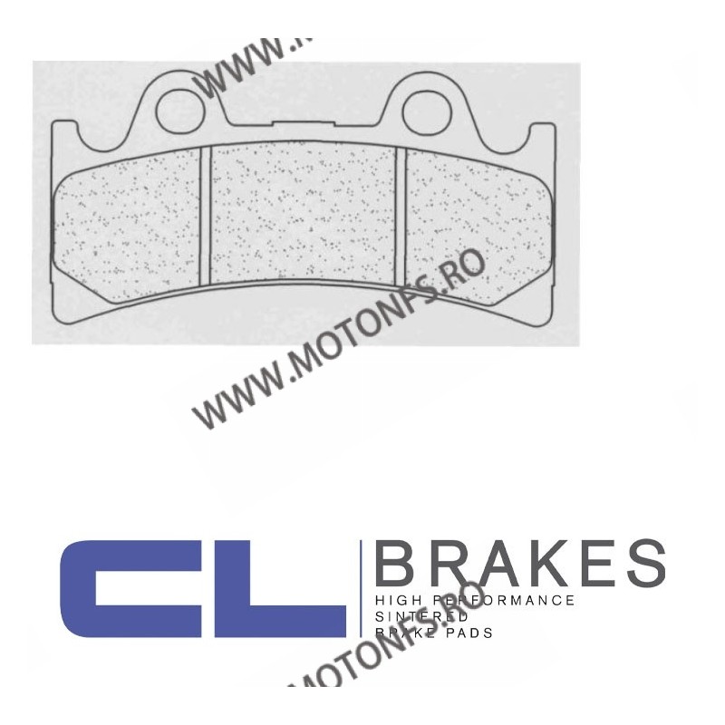 CL BRAKES Placute de frana fata 2254 XBK5 / 98,7x49,6x9,5 mm (W x H x T) 200.2254.SB / 575-683 CL BRAKES Placute Frana CL BRA...