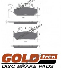 GOLDFREN Placute de frana fata 033 S3 230.FA172TT / 575-650 GOLDFREN Placute Frana GOLDFREN 118,00 lei 106,20 lei 99,16 lei 8...