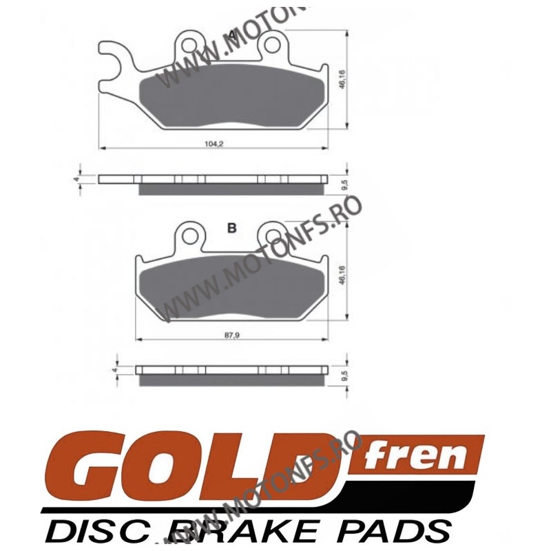 GOLDFREN Placute de frana fata 033 S3 230.FA172TT / 575-650 GOLDFREN Placute Frana GOLDFREN 118,00 lei 106,20 lei 99,16 lei 8...