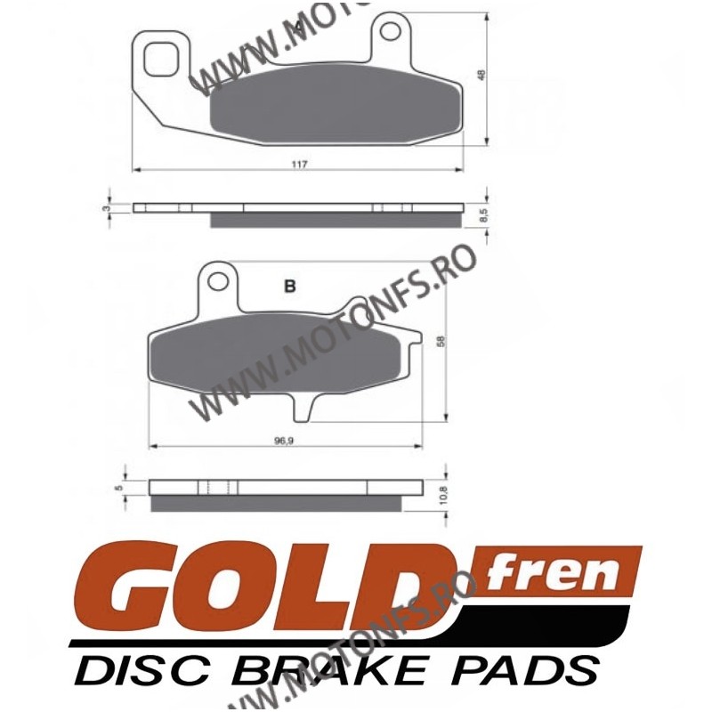 GOLDFREN Placute de frana fata 036 AD 797.A0.36 / 575-626 GOLDFREN Placute Frana GOLDFREN 99,00 lei 89,10 lei 83,19 lei 74,87...