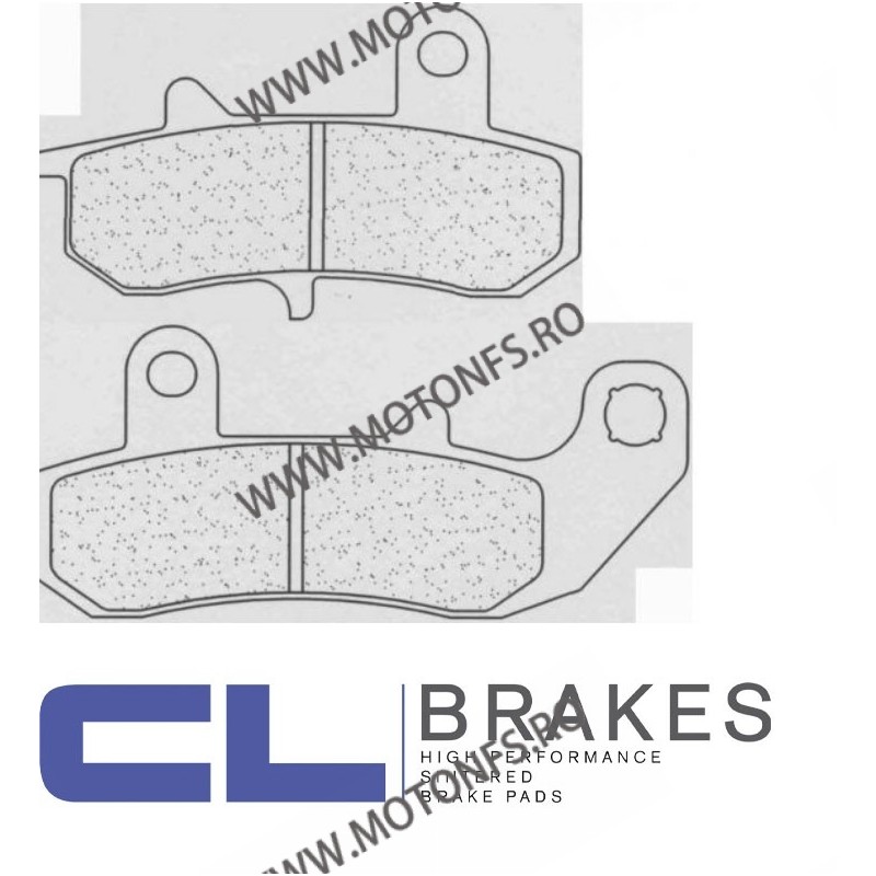 CL BRAKES Placute de frana spate 2388 RX3 / 83,4x47,8x9,8 mm / 99,3x39x7,4 mm (W x H x T) 200.2388.RX / 585-635 CL BRAKES Pla...