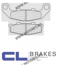 CL BRAKES Placute de frana spate 2389 RX3 / 76,4x27,5x9,7 mm / 106,2x38,9x7,4 mm (W x H x T) 200.2389.RX / 570-615 CL BRAKES ...