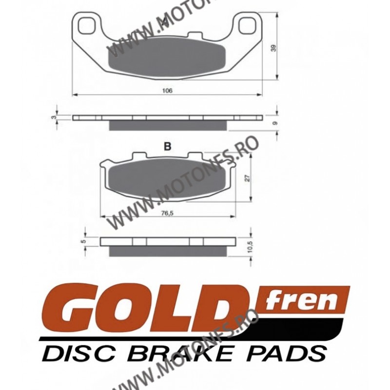 GOLDFREN Placute de frana spate 044 AD 797.A0.44 / 570-615 GOLDFREN Placute Frana GOLDFREN 99,00 lei 89,10 lei 83,19 lei 74,8...