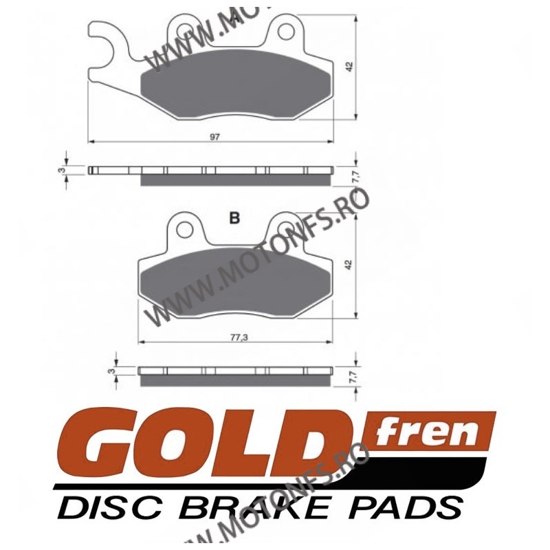 GOLDFREN Placute de frana fata 002 S3 797.S0.02 / 550-611 GOLDFREN Placute Frana GOLDFREN 118,00 lei 106,20 lei 99,16 lei 89,...
