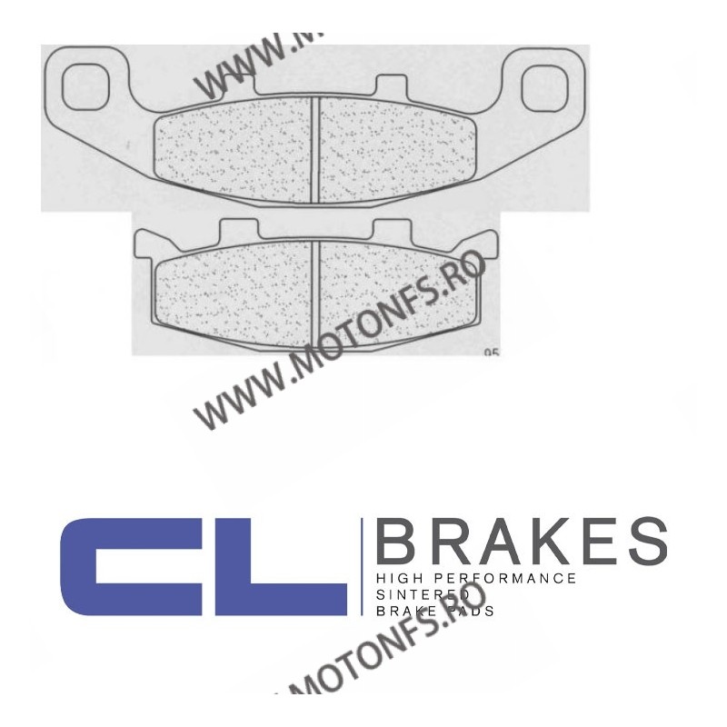 CL BRAKES Placute de frana fata 2304 S4 / 95,2x34,7x9 mm / 141x41,8x8,5 mm (W x H x T) 200.2304.S4 / 570-597 CL BRAKES Placut...