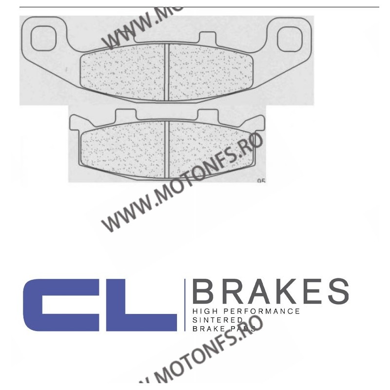 CL BRAKES Placute de frana 2304 RX3 / 95,2x34,7x9 mm / 141x41,8x8,5 mm (W x H x T) 200.2304.RX / 585-597 CL BRAKES Placute Fr...