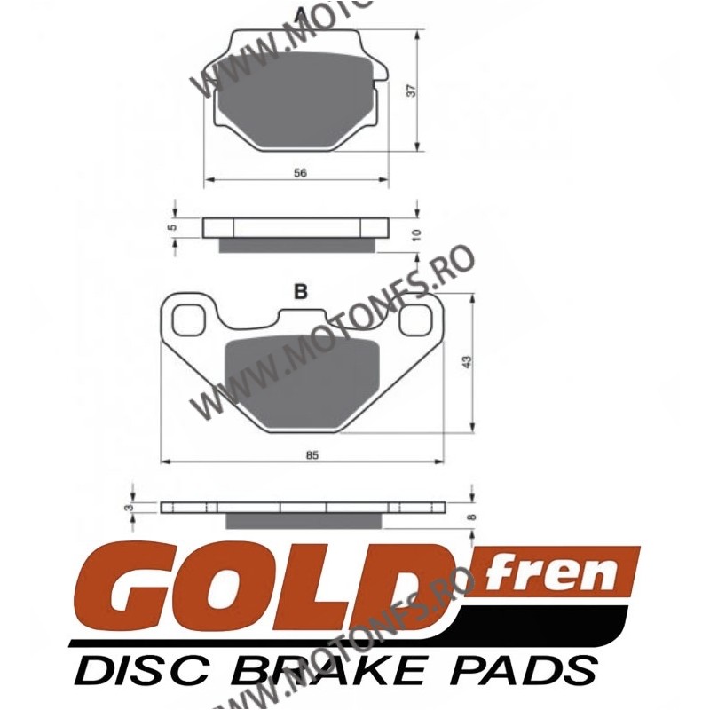 GOLDFREN Placute de frana 005 AD 797.A0.05 / 570-586 j2 GOLDFREN Placute Frana GOLDFREN 99,00 lei 89,10 lei 83,19 lei 74,87 l...