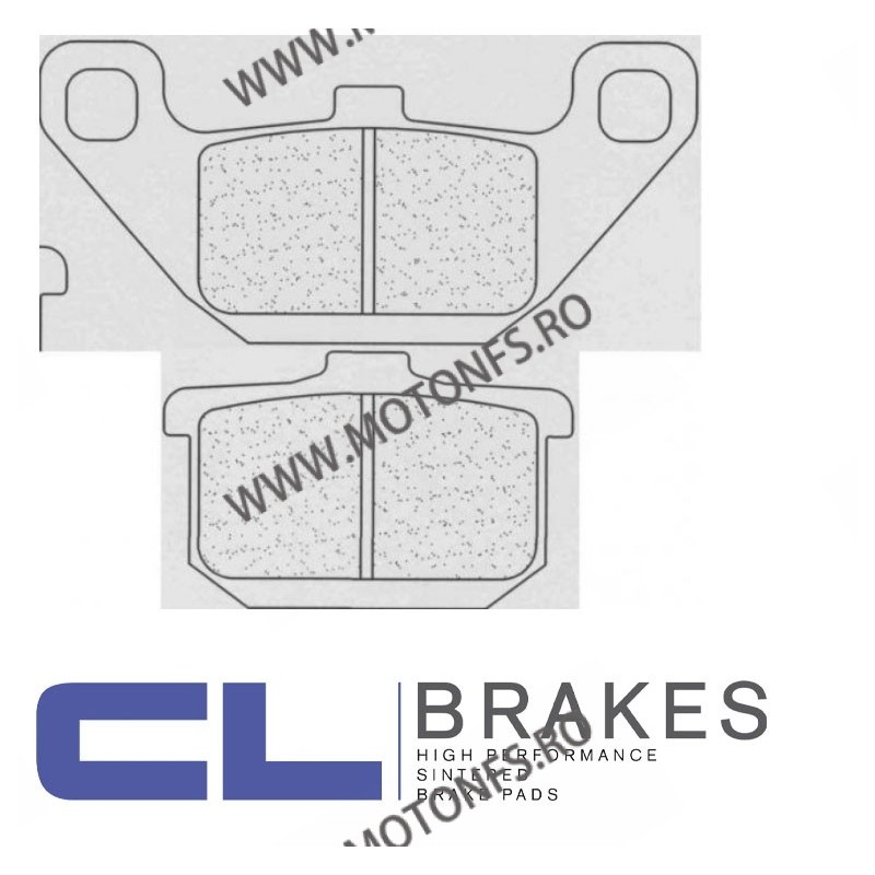 CL BRAKES Placute de frana 2285 S4 / 111x51x9,4 mm / 68,8x43,5x10 mm (W x H x T) 200.2285.S4 / 570-557 CL BRAKES Placute Fran...