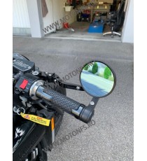 2 bucati Oglinzi pentru capatul de ghidon rosu UNIVERSALE MOTO SCUTER ATV HONDA YAMAHA SUZUKI KAWASAKI DUCATI BMW TRIUMPH OG2...