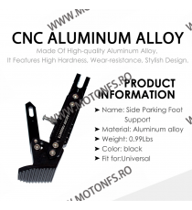 Cric Moto Lateral 400KG Universal Reglabil CNC Aluminiu Negru 4L9XP  Cric Motocicleta 90,00 lei 90,00 lei 75,63 lei 75,63 lei