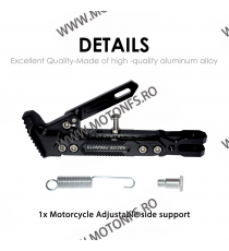 Cric Moto Lateral 400KG Universal Reglabil CNC Aluminiu Negru 4L9XP  Cric Motocicleta 90,00 lei 90,00 lei 75,63 lei 75,63 lei