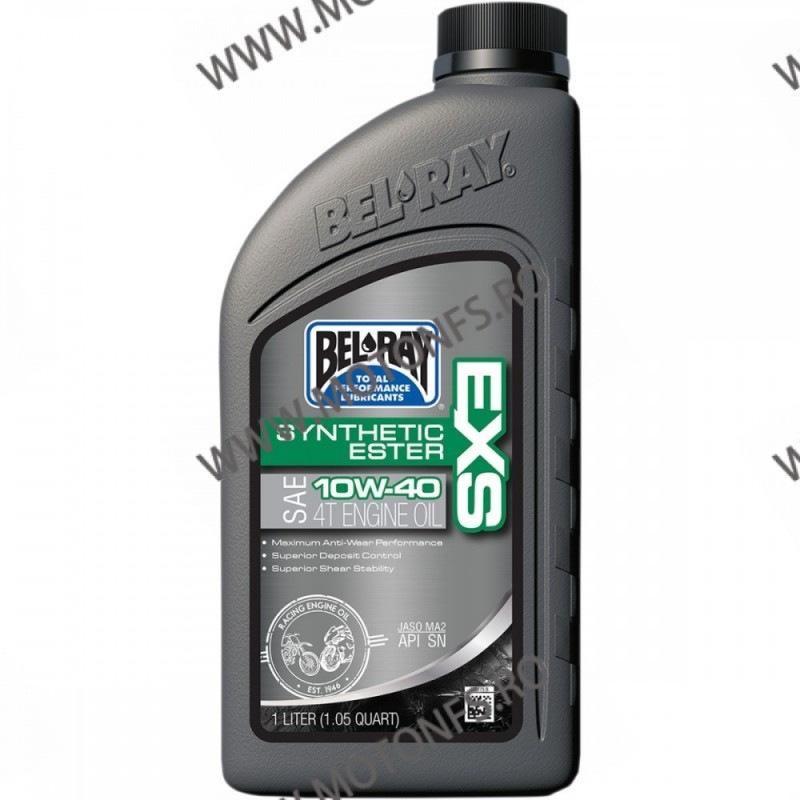 10W-40 Ulei de motor Bel-Ray EXS FULL SYNTHETIC ESTER 4T 1 l 99161-B1LW BEL-RAY BEL-RAY 10W-40 85,00 lei 85,00 lei 71,43 lei ... 10W-40 Ulei de motor Bel-Ray EXS FULL SYNTHETIC ESTER 4T 1 l 99161-B1LW BEL-RAY BEL-RAY 10W-40 85,00 lei 85,00 lei 71,43 lei ...