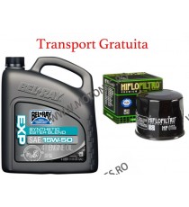 15W-50 Ulei de motor Bel-Ray EXP SYNTHETIC ESTER BLEND 4T 4 l + Cadou Filtru Hiflo standard + Transport Gratuita 99130-B4LW  ...