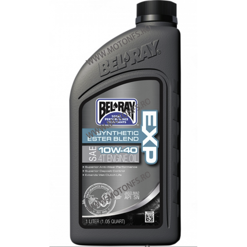 10W-40 Ulei de motor Bel-Ray EXP SYNTHETIC ESTER BLEND 4T 1 l 99120-B1LW BEL-RAY BEL-RAY 10W-40 57,00 lei 57,00 lei 47,90 lei... 10W-40 Ulei de motor Bel-Ray EXP SYNTHETIC ESTER BLEND 4T 1 l 99120-B1LW BEL-RAY BEL-RAY 10W-40 57,00 lei 57,00 lei 47,90 lei...
