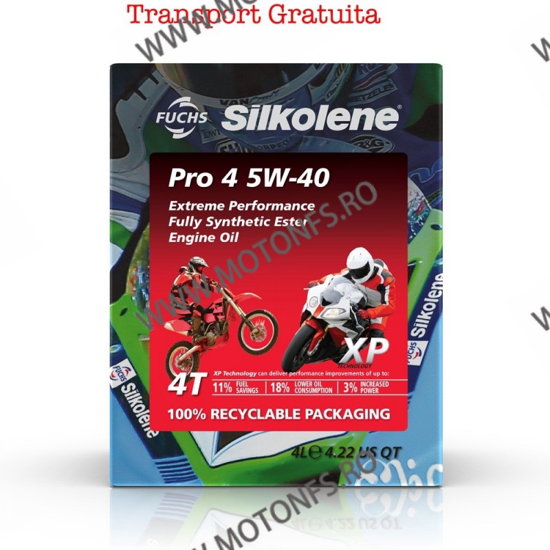 5W-40 Ulei de motor SILKOLENE PRO 4 - XP 4 l Transport Gratuita 601451478 SILKOLENE SILKOLENE 5W-40 381,00 lei 342,90 lei 320...