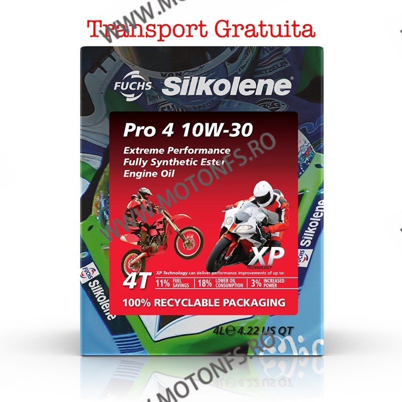 10W-30 Ulei de motor SILKOLENE PRO 4 - XP 4 l Transport Gratuita 601399244 SILKOLENE SILKOLENE 10W-30 381,00 lei 342,90 lei 3...