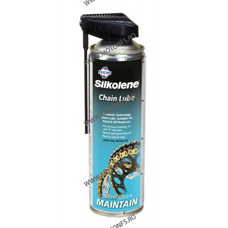 Spray de lubrifiat lantul SILKOLENE CHAIN LUBE SPRAY 0,5 l 601398605 SILKOLENE SILKOLENE Ungere Lanturi 74,00 lei 66,60 lei 6... Spray de lubrifiat lantul SILKOLENE CHAIN LUBE SPRAY 0,5 l 601398605 SILKOLENE SILKOLENE Ungere Lanturi 74,00 lei 66,60 lei 6...