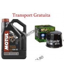 MOTUL - 7100 10W50 Transport Gratuita - 4L + FILTRU ULEI GRATUIT (MAX 30 RON RETAIL) + TRANSPORT GRATUITA M4-098  MOTUL 10W-5...