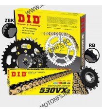 DID - kit lant Honda CBR900RR 2000- (lant Gold), pinioane 16/42, lant 530VX-108 Gold X-Ring 121-943-40 DID RACING CHAIN Kit H...