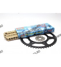 Kit de lant D.I.D + JT ZVM-X serie in gold color DID-201-027 Rear sprocket with 10,5mm holes DID-201-027 DID RACING CHAIN Kit...
