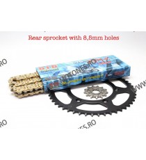 Kit de lant D.I.D + SUPERSPROX ZVM-X serie in gold color Rear sprocket with 8,5mm holes DID-501-028 DID RACING CHAIN Kit BMW ...