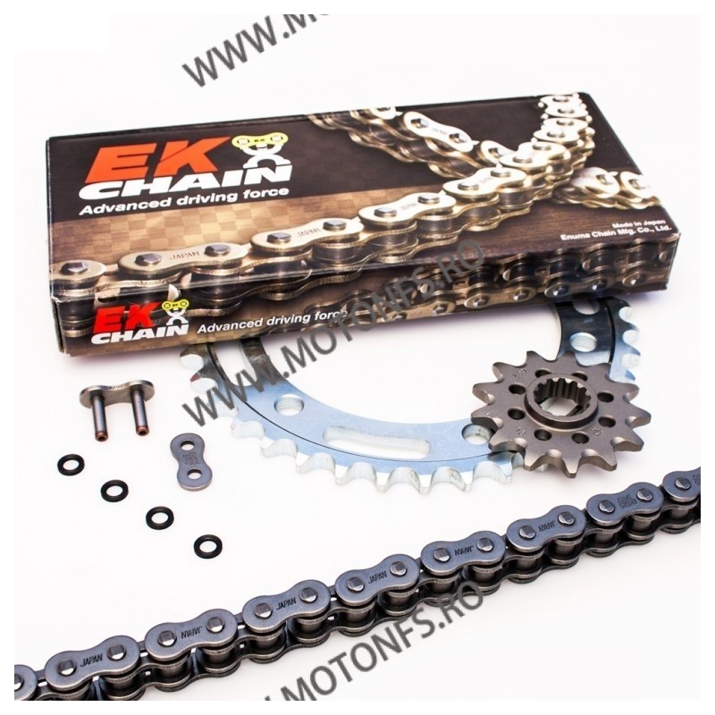 Chain kit EK ORIGINAL EK + JT with SRX2 chain -most used STF-107-011 STF-107-011 / 121-967 EK CHAIN Kit Lant EK 833,00 lei 74...