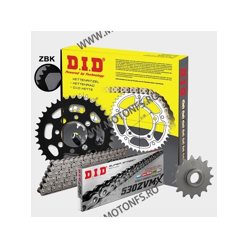 DID - kit lant Triumph Tiger1050/1050SE, pinioane 18/44, lant 530ZVM-X-114 X-Ring 125-270-42 DID RACING CHAIN Kit Triumph 867...