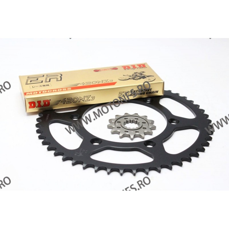 Kit de lant D.I.D + JT NZ3 SDH serie in gold/black color DID-201-012 DID-201-012 / 126-201 EK CHAIN Kit Aprilia 332,80 lei 29...