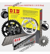 DID - kit lant KTM LC8 Adventure950/1190, pinioane 17/42, lant 525ZVM-X-118 X-Ring PREMIUM with RB and ZBK sprocket 125-571-4...