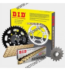 16/42, lant 525ZVM-X-118 Gold X-Ring DID - kit lant KTM 950/1190 16:42 GOLD, pinioane 125-572-1 / DID-201-130 DID RACING CHAI...