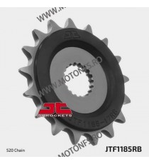 JT - Pinion (fata) JTF1185RB (garnitura cauciuc), 17 dinti - Triumph 900 Street 2016- Rubber cushioned for damping noise 105-...