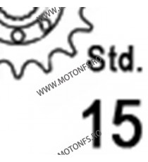 JT - Pinion (fata) JTF1263, Sprocket 16T dinti - DR125SM 2008- Front sprocket 16T, for chain 428 102-329-16 / 726.37.91 JT Sp...