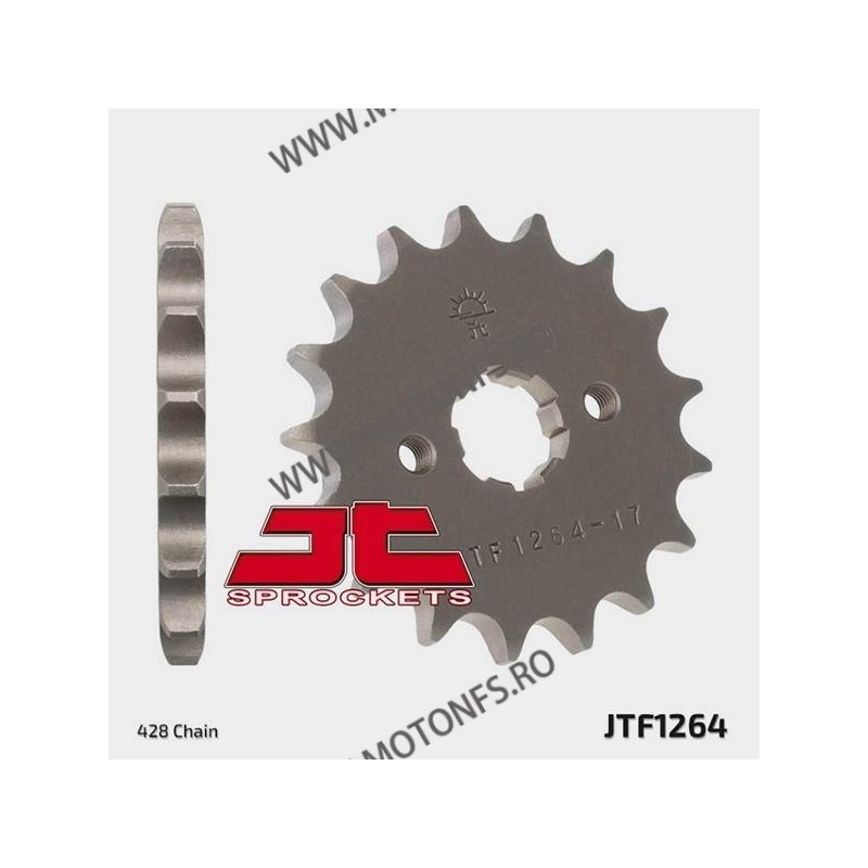 JT - Pinion (fata) JTF1264, 15 dinti - CBR125 2004- 2010 Front sprocket 15T, for chain 428 101-320-15 j / 726.10.19 JT Sprock...