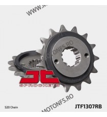 JT - Pinion (fata) JTF1307RB (garnitura cauciuc), 15 dinti - ZX-6R/RR/ZX-636 2003-2006 Rubber cushioned for damping noise 104...