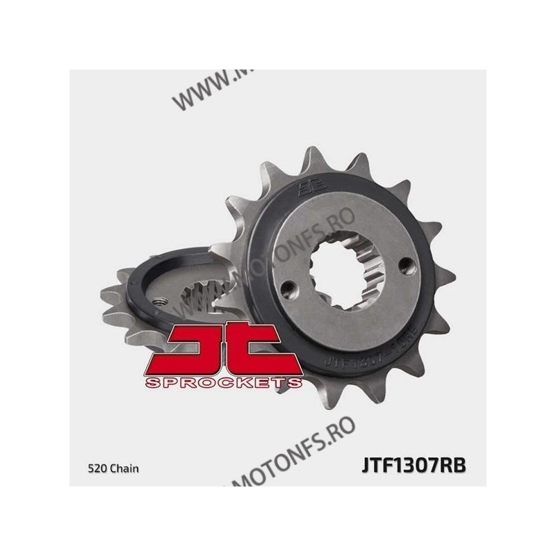 JT - Pinion (fata) JTF1307RB (garnitura cauciuc), 15 dinti - ZX-6R/RR/ZX-636 2003-2006 Rubber cushioned for damping noise 104...