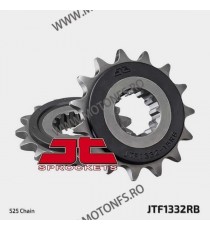 JT - Pinion (fata) JTF1332RB (garnitura cauciuc), 15 dinti - CB750 Sevenfifty Rubber cushioned for damping noise 101-566-15-2...