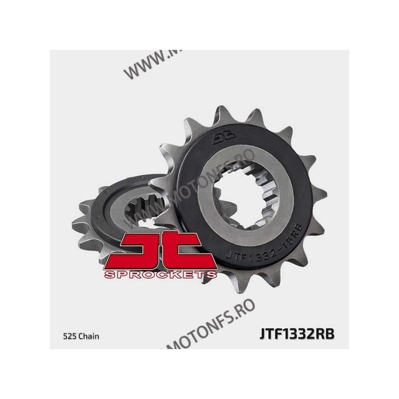 JT - Pinion (fata) JTF1332RB (garnitura cauciuc), 15 dinti - CB750 Sevenfifty Rubber cushioned for damping noise 101-566-15-2...